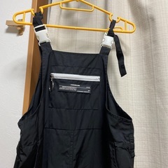 ジュニア150ブラックナイロンオーバーオールＫPOPファッションの画像