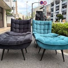 ソファ、オットマン2セットの画像