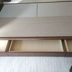 札幌市近郊の方限定！送料無料！収納付きセミダブルベッドフレーム フランスベッドの画像
