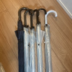傘　ビニール傘の画像