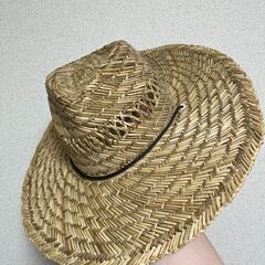 農作業帽子　麦らわ帽子の画像