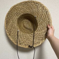 農作業帽子　麦らわ帽子の画像