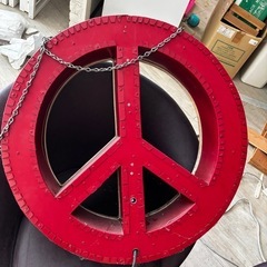 ビンテージピースサイン電気照明の画像