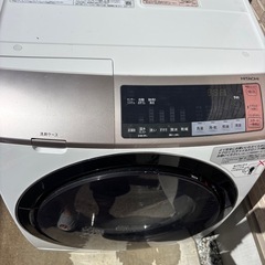 HITACHIドラム式洗濯機の画像