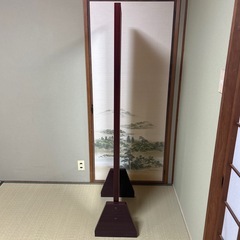 ダークブラウン スタンドミラー 木製の画像