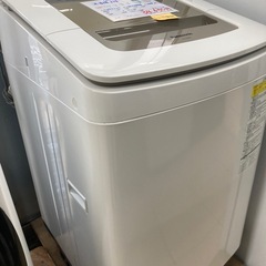 リユースマン倉敷、洗濯機8キロ、ホワイト✖️ブラウン、パナソニック、NA-FD80H5、2018年製の画像