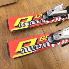 スキー ジュニアスキー 子供用 SNOW CARVING SCV GS9 100cm ビンディング チロリア 中古 札幌市厚別区 厚別店の画像