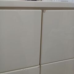 ★リユースのサカイ日立店★HJ7913 NITORI チェスト ホワイト H137×D42×W103 クリーニング済み の画像