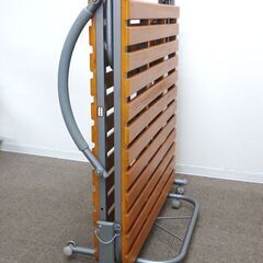 新札幌 折り畳み式シングルすのこベッド ブラウン系 W100×D200×H31cm / No.3614の画像