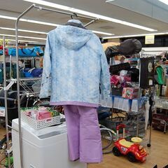 160cm cosby 子供用 スキーウエア 上下セット CSG-4215 ライトブルー系×パープル系 ジュニア キッズ コスビー   札幌市 清田区 平岡の画像