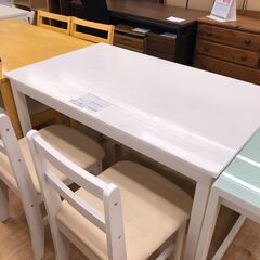 ★リユースのサカイ幸手店★SJ10662★ジモティ割あり★  ダイニングセット4人用  W115×D71×H73 クリーニング済み の画像
