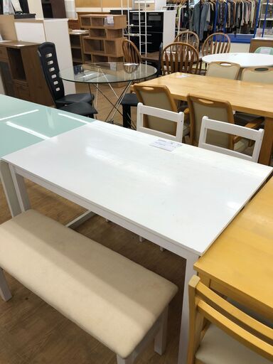 ★リユースのサカイ幸手店★SJ10662★ジモティ割あり★  ダイニングセット4人用  W115×D71×H73 クリーニング済み