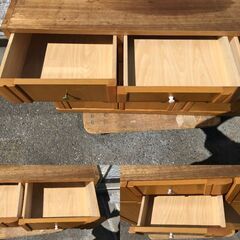 JM20313Y　収納棚/キャビネット ・外寸 　幅：約118cm 高さ：約75.5cm 奥行：約41.5cm中古品【取りに来られる方限定】の画像