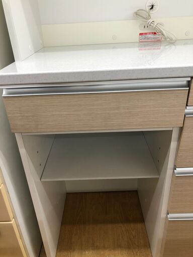 ★リユースのサカイ幸手店★SJ10663★ジモティ割あり★ 髙橋木工 レンジボード  W141×D51×H206 クリーニング済み 