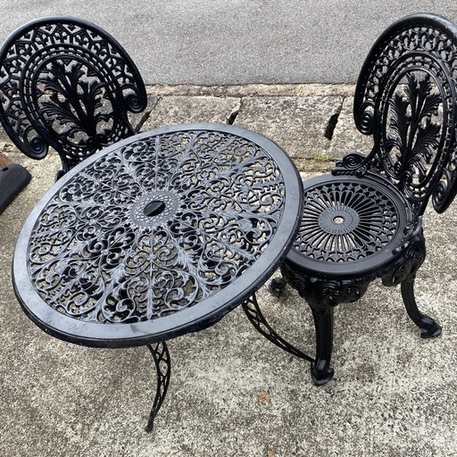 ガーデン テーブル チェア セット 野外用 アンティーク