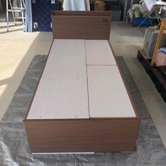 2021年製造 ニトリ大容量収納付きシングルベッドフレームの画像