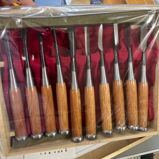 値下げしました！　暁　木彫　10本組　85606 美品
