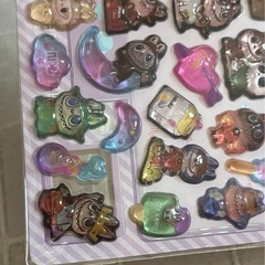 ラブブ　ボンボンドロップシール　
2枚の画像