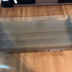 ガラス　ローテーブルの画像