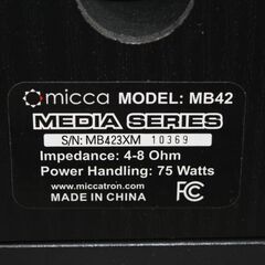 Micca/MB42/4インチ/パッシブ/ブックシェルフスピーカー ⑥の画像
