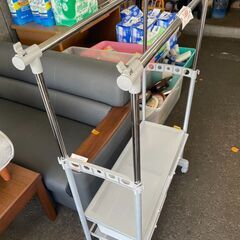 リサイクルショップどりーむ荒田店　No4842 ハンガーラック　収納引出し付きの画像