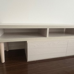 【受渡決定済】テレビ台　ホワイト　収納の画像