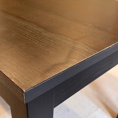 【期限10/8水】IKEA 伸縮式テーブル　黒　ダイニングテーブルの画像