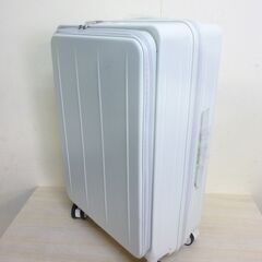 M　※取引中/売約済***********　　　　　　未使用/新品　アウトレット特価　キャリーケース 多機能 フロントオープン 3-7泊  キャスターロック USBポート TSAロック カップホルダー 軽量 頑丈 スーツケースの画像