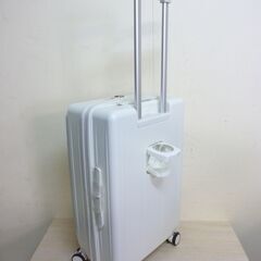 M　※取引中/売約済***********　　　　　　未使用/新品　アウトレット特価　キャリーケース 多機能 フロントオープン 3-7泊  キャスターロック USBポート TSAロック カップホルダー 軽量 頑丈 スーツケースの画像