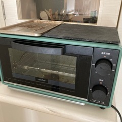 COMFEE' オーブントースター 8L トースター 2枚焼き タイマー設定 80-230℃まで 温度調節 1000W 上下高火力 コンパクト設計 お手入れ簡単 トレー付き CF-CD083 フォレストグリーン【1年メーカー保証】 の画像