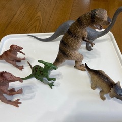 恐竜　オブジェ　おもちゃ　6個セット　子供　幼児　玩具　まとめて　　の画像