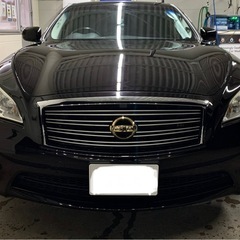 車検：R9年4月23日 2500 2.5 日産 フーガ FUGA タイプP Y51 VIP フルノーマル 2010年式 黒革 全席パワーシート ナビ ETC 助手席オットマン LED  シーマ プレジデント VIP セルシオ マジェスタ クラウン セダン LS460 LS600 センチュリー  ゴールド エンブレム         の画像