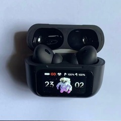 ワイヤレスイヤホン 専用appあり　黒airports代替品の画像