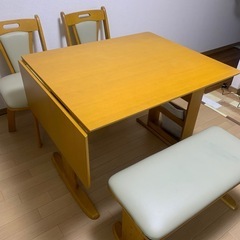 ダイニングテーブルセット お譲りしますの画像