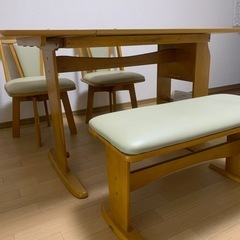 ダイニングテーブルセット お譲りしますの画像