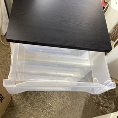 万代店　ウッドトッププチェスト　4段の画像