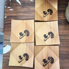 秋田杉　菓子器5客入りの画像