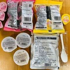 食品　牛乳やヨーグルトに混ぜるアンパンマンシロップ、ゼリー、おかゆなどの画像