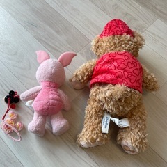 ディズニーリゾート　グッズ　ぬいぐるみ　ヘアゴム　ダッフィ　ピグレット の画像