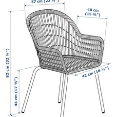 IKEA ラタンチェアーの画像