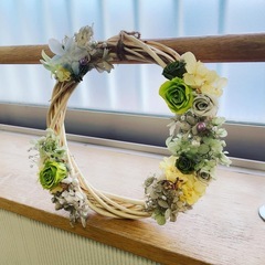 ご縁を運フラワーリース作り♬の画像