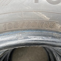 YOKOHAMA 195/80R15 24年製　冬タイヤの画像