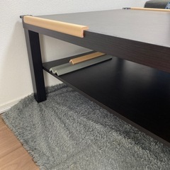 IKEA ローテーブル　黒　コーヒーテーブルの画像