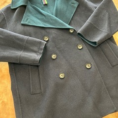 PSPaul Smith ポールスミスPコート ピーコート ウールコート ショートコート cort アウター 冬服 ステインカラーコート チェスターコート ネイビー紺色ダークブルー濃青色毛　ウール 表示サイズ B78～82 H87～91 T158～164の画像