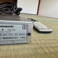本日9/30(火)15:30までのお引き渡し限定　Panasonic DVDプレイヤーの画像