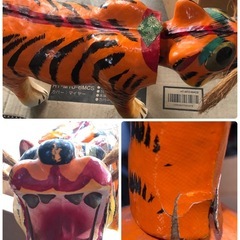 【中古】出世虎（首振り虎張子　節句人形）　の画像