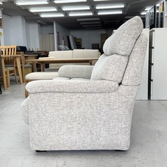 【お買い得‼️】コンパクト♪ 160cm幅2人掛けソファ ラヴソファ 布製グレー♪の画像