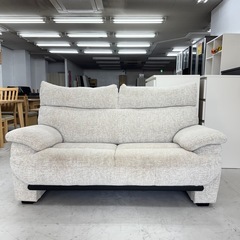 【お買い得‼️】コンパクト♪ 160cm幅2人掛けソファ ラヴソファ 布製グレー♪の画像