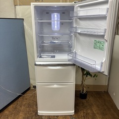I307 🌈 ジモティー限定価格！ MITSUBISHI 冷蔵庫 (335L) Cシリーズ パールホワイト ⭐ 動作確認済 ⭐ クリーニング済の画像
