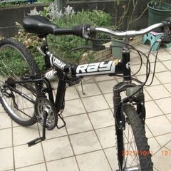 折り畳み式マウンテンバイク乗らないのでどなたかいかがですかの画像